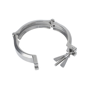แคลมป์สูญญากาศ Chengjia Kf แคลมป์ท่อ SS304 ทนการกัดกร่อน Kf80 Kf100 Kf160 Kf200 - Product Image 3