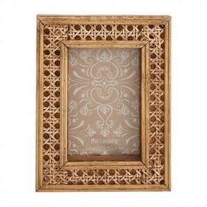 Vintage Arabic Geometric <b>Design</b> Handmade Eco-Friendly Solid Wood Photo <b>Frame</b> | Lightweight Durable <b>Wall</b> Mount Vertical - Product Image 3