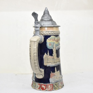 Gelas bir Stein bir Jerman Berburu gelas bir terukir dengan tutup <span class=keywords><strong>Petwer</strong></span> untuk hadiah souvenir 0.6 Liter - Product Image 4