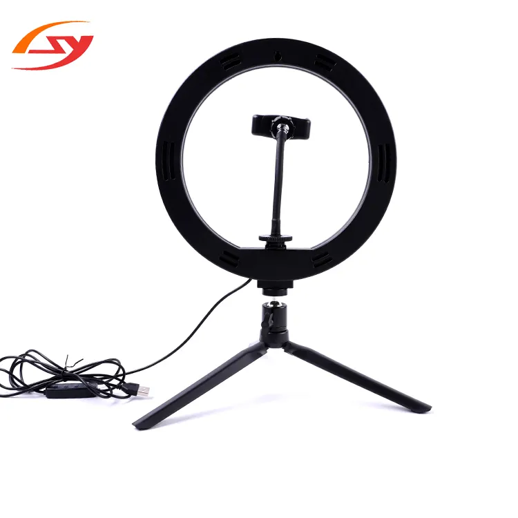 SHUNYI 8 "LED Lumière D'anneau de Photographie Dimmable Studio Clip Lumière D'anneau De Selfie Pour La Vidéo