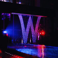 Cortina de Agua Digital Personalizada con Gotas de Agua Suspendidas para Paisajismo Exterior