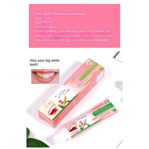 Dentifrice blanchissant à l'herbe <span class=keywords><strong>de</strong></span> <span class=keywords><strong>clou</strong></span> <span class=keywords><strong>de</strong></span> <span class=keywords><strong>girofle</strong></span> thaïlandais pour les soins bucco-dentaires, <span class=keywords><strong>haleine</strong></span> fraîche, nettoyage des dents, éclaircissement, élimination des taches, dents sensibles - Product Image 2