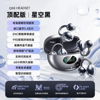 Auriculares M79 con Clip para Oreja, Auriculares Deportivos Estéreo de Alta Fidelidad, Resistentes al Agua, OWS, Abiertos, con Micrófono, Auriculares Inalámbricos Verdaderos con Clip para Oreja, Auriculares Bluetooth