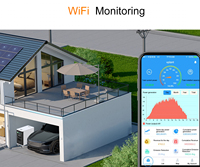 Système de station d'alimentation portable tout-en-un Powergo 6,6 kW, hybride solaire pour usage domestique, 6200 W, contrôleur MPPT pour toute la maison, batterie BYD