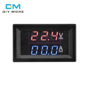 Red Blue 4bit Dual LED Display DC100V 100A Digital Voltmeter Ammeter High Precision Voltage Meter Current Meter with 5 Wires