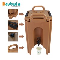 Distributeur de boissons isotherme en plastique PE 20L 40L pour hôtel, buffet, restaurant, maintien au chaud, café chaud, nourriture