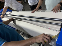 Tambour 60cm Sublimation Calende Rouleau Chauffé À L'huile Presse À Chaleur Machine Automatique 1.6m 1.7m 1.8m 1.9m Impression Rotative