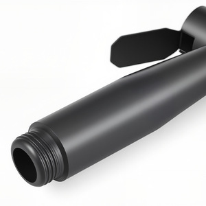 Ensemble <span class=keywords><strong>de</strong></span> pistolets pulvérisateurs modernes en acier inoxydable à double usage, finition noir mat, design mural, caractéristiques faciles à nettoyer pour une utilisation en <span class=keywords><strong>salle</strong></span> <span class=keywords><strong>de</strong></span> <span class=keywords><strong>bain</strong></span> - Product Image 4