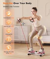 Appareil de torsion de la taille portable KDST en acier avec cordes de traction - Équipement d'exercice ABS antidérapant et écologique, capacité 120 kg