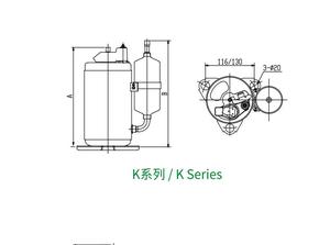 LEANSON KNB065FUBMC <span class=keywords><strong>con</strong></span> <span class=keywords><strong>compresor</strong></span> de refrigerador MITSUBISHI K-series Power <span class=keywords><strong>Compresor</strong></span> de tornillo de alta calidad - Product Image 6