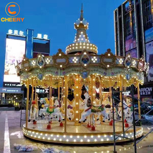 Thiết Bị Giải Trí Thương Mại Sợi Thủy Tinh Vui Vẻ Đi Xung Quanh Trẻ Em Điện Vui Vẻ Đi Vòng <span class=keywords><strong>Carousel</strong></span> - Product Image 5