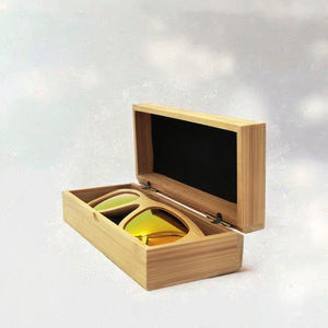 Vente en gros de lunettes sur mesure, lunettes de soleil avec logo personnalisé, étuis en <span class=keywords><strong>bois</strong></span> de bambou faits à la main, emballages pour lunettes - Product Image 3