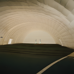 โรงเก็บเครื่องบินกันลมขนาดยักษ์แบบพกพากันลมเต็นท์คลังสินค้าแบบสูบลมโรงงานจัดแสดงอาคารกีฬา - Product Image 3