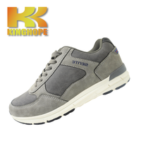 Chaussures de course respirantes grises unisexes, baskets légères en mesh décontractées pour hommes et femmes, logo personnalisé disponible