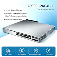 Cisco C9300L-24T-4G-E Switch Gigabit de 24 Puertos, 4x1G SFP, StackWise Lite, Layer 3, Switch de Acceso Empresarial Administrado, Original, Nuevo