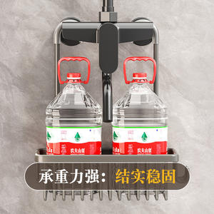 Étagère de rangement pour salle de bain, panier suspendu mural, rectangulaire, durable, hauteur 10 cm, porte-gel douche - Product Image 4