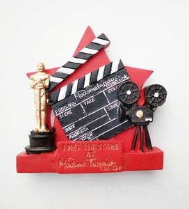 Yijia Monde Tourisme Commémoratif <span class=keywords><strong>Oscar</strong></span> Film Petite Statuette Dorée Résine Réfrigérateur Aimant Collection Artisanat - Product Image 6