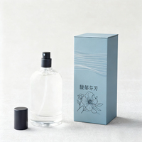 Cajas de Embalaje de Vidrio para Perfumes de 20 ml, 30 ml y 50 ml con Logotipo Dorado Personalizado, Cajas de Embalaje de Vidrio para Fragancias