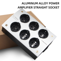 Audio E-TP60 EU Shuko Euro Distributor Daya AC 6-Stopkontak Soket Tembaga Soket Lantai 15A 80-250V NFC IP11 Terisolasi