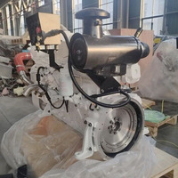 Moteur diesel marin 6 cylindres 4 temps pour bateau de pêche, ensemble moteur 6BTA5.9-M150 avec contrôleur, fabriqué en Chine
