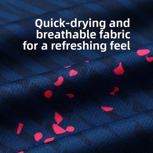 Nouveau T-shirt d'été en maille respirante à séchage rapide, maillot de badminton à manches courtes, haut de sport d'entraînement avec impression personnalisée - Product Image 4