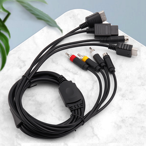 สายเคเบิล S-Video AV แบบ 4 in 1 สายพลาสติกยาว 1.8 เมตร สำหรับเครื่องเล่นเกม 64 และ GameCube อุปกรณ์เสริมสำหรับเกม - Product Image 3