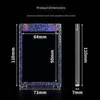 Nouveau produit phare : Brique de cartes de collection PS 35PT, motif holographique éblouissant couleur, effet glace brisée, laser arc-en-ciel