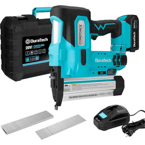Clavadora Neumática Inalámbrica Duratech DT105103 20V 18GA 2 en 1, Pistola de Clavos/Grapas con Motor sin Escobillas y Batería de 2.0AH para Carpintería y Tapicería - Product Image 1