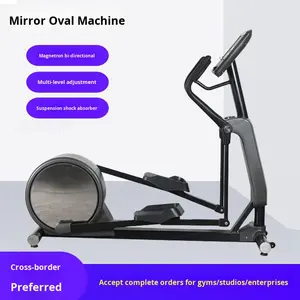 Alat <span class=keywords><strong>Stepper</strong></span> Olahraga Gym yang Dapat Disesuaikan untuk Penggunaan di Rumah, Mesin Jalan Kaki di Ruangan, Trainer Elips Kecil dengan Cermin - Product Image 4