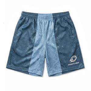 Maillot de football rétro personnalisé à panneaux, col en V, bleu clair et bleu foncé, texturé, sublimation intégrale, entraînement professionnel - Product Image 4