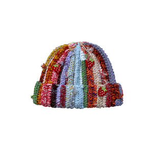 Cina all'ingrosso di alta qualità fatto a mano all'uncinetto invernale personalizzato nero Slouchy berretto in difficoltà con logo personalizzato - Product Image 3