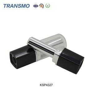 Emballage de rouge à lèvres en plastique moderne, contenants carrés pour baume à lèvres, tubes d'échantillons de rouge à lèvres blancs et dorés - Product Image 6