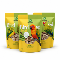 Sachet Doypack Personnalisé Imprimé Qualité Alimentaire pour Aliments pour Oiseaux, Graines de Perroquet, Friandises pour Animaux de Compagnie, Anti-humidité, avec Fermeture Ziplock – Vente en Gros