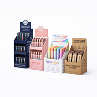 Boîte de présentation en carton écologique réutilisable pour comptoir, personnalisable avec logo, pour supermarchés, épiceries et commerces de détail
