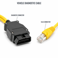 Câble E-SYS ENET pour analyseur de moteur série F 2008-2013, écran LCD 12V, outil de diagnostic jaune