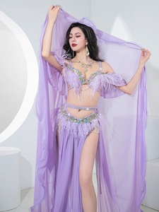 Nuevo y Elegante Traje de Danza del Vientre, Falda Amplia de Estilo Hada, Conjunto para Actuación de Canciones Pop y Competencia - Product Image 4