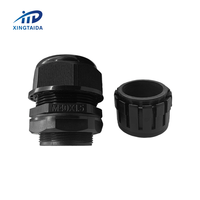 Presse-étoupe réglable étanche IP68 en plastique M40 avec connecteur de câble pour conduits et raccords en EPDM avec écrou de blocage
