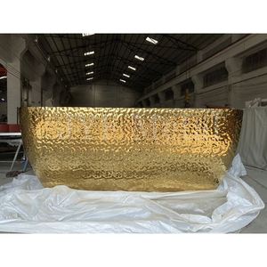 Barra de Bar Metálica Profesional EX299, Diseño Personalizado, Estándar, para Club Nocturno, Estación de Cócteles, Mostrador de Recepción de Acero Inoxidable - Product Image 3