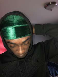 Zachte Fluwelen Drievoudig Gestikte Durags Voor Mannen En Vrouwen Lange Dubbele Brede Bandjes Zijdeachtige Durag Voering Voor Vrijetijdskleding - Product Image 4