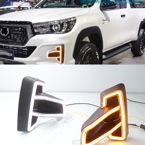 Luz de Circulación Diurna LED para Automóvil, Lámpara Antiniebla Delantera, Material ABS para Revo <span class=keywords><strong>Vigo</strong></span> 2018, Accesorios Externos Guangdong - Product Image 2