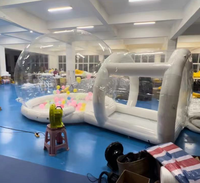 Prix usine en gros enfants clair gonflable cristal Igloo dôme tente à bulles Transparent bulle ballons amusant maison pour la fête