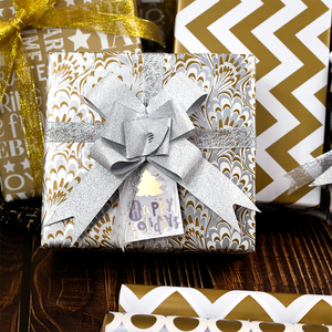 Factory Wholesale Custom <b>Christmas</b> <b>Luxury</b> <b>Paper</b> Roll 43cm X 300cm <b>Wrapping</b> <b>Paper</b> for Packaging - Product Image 2