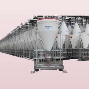 Nuevo Comedero Automático para Cerdos Hengyin, de Plástico y Acero, Húmedo y Seco, 50 kg, Material PE, Blanco, 1 Año de Garantía - Product Image 1