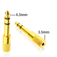 Adaptateur audio prise femelle, 6.35mm à 3.5mm, transfert Audio