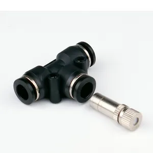 Conector rápido de plástico para máquina de nevoeiro, 6mm, sistema de erro de baixa pressão