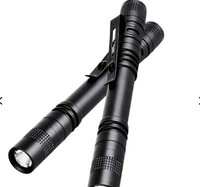 Lampe torche tactique de poche en alliage d'aluminium pour médecins et infirmières, mini lampe LED à clip pour camping et usage médical, étanche IP55