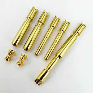 Machining customized NC machining copper needle conductive welding crimping terminal crown spring contact connector