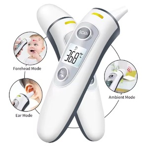 เครื่องวัดอุณหภูมิหน้าผากและหู FC-IR100 จอแสดงผลดิจิตอล LCD อินฟราเรดแบบคู่ ระบบวัดอุณหภูมิระดับทางการแพทย์ - Product Image 2