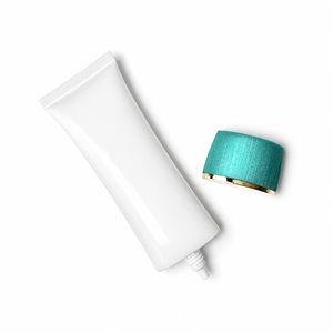 Tubo Exprimible de Plástico Blanco para Cosméticos con Tapa de Rosca para Productos de Belleza, Crema BB, Protector Solar - Product Image 3