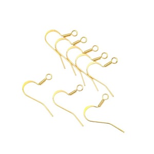 18K Gold Plated Brass Oversized Ear <b>Hooks</b> with Gold Plating DIY <b>Earring</b> Accessories and Craft Materials A05 - Product Image 5